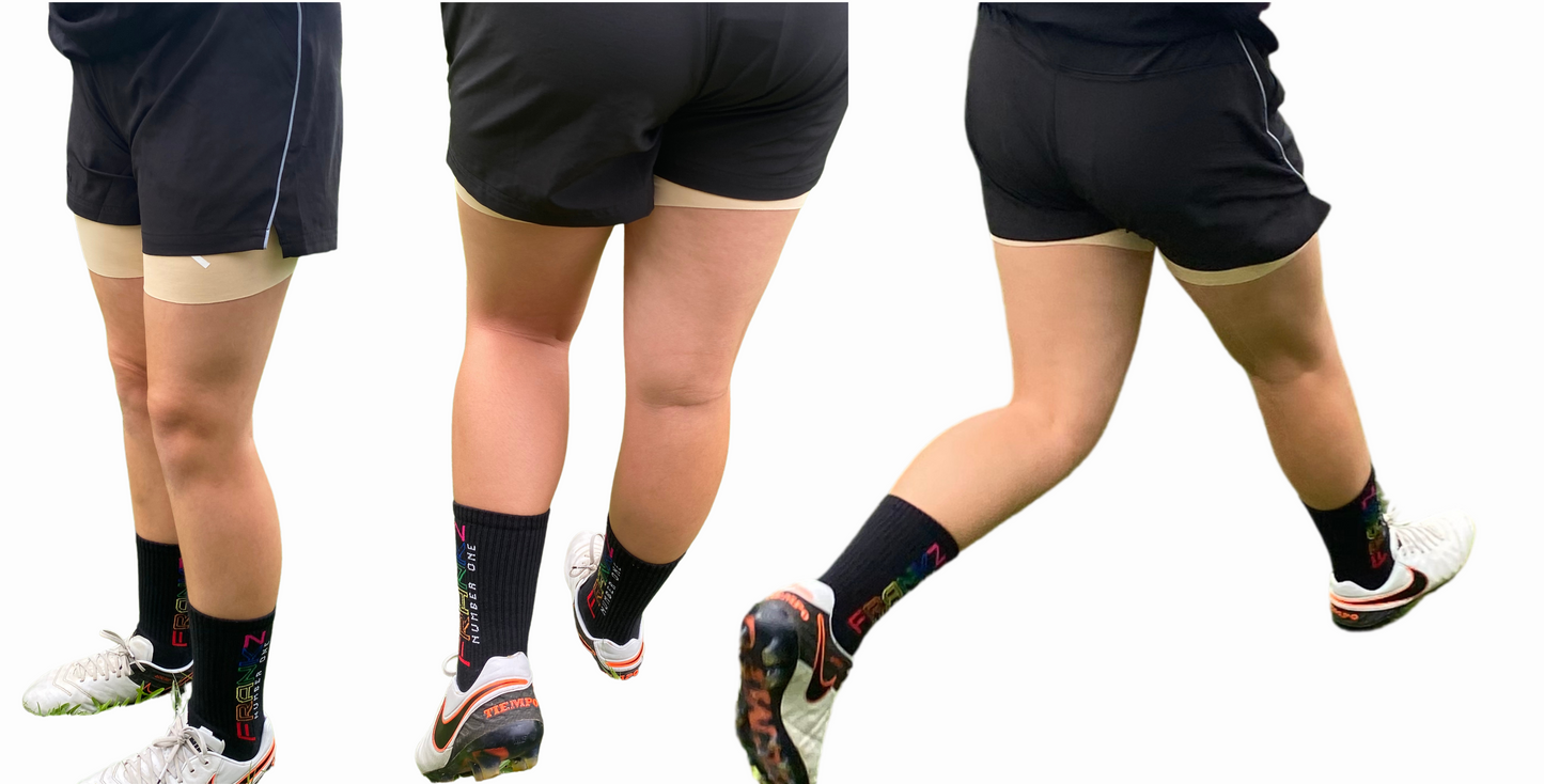 5" Nude Accumulator compression tights