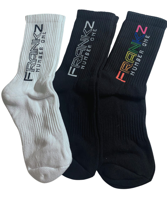 Black Signature Crew Socks