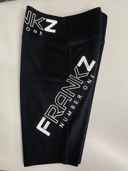 8" Black signature compression tights