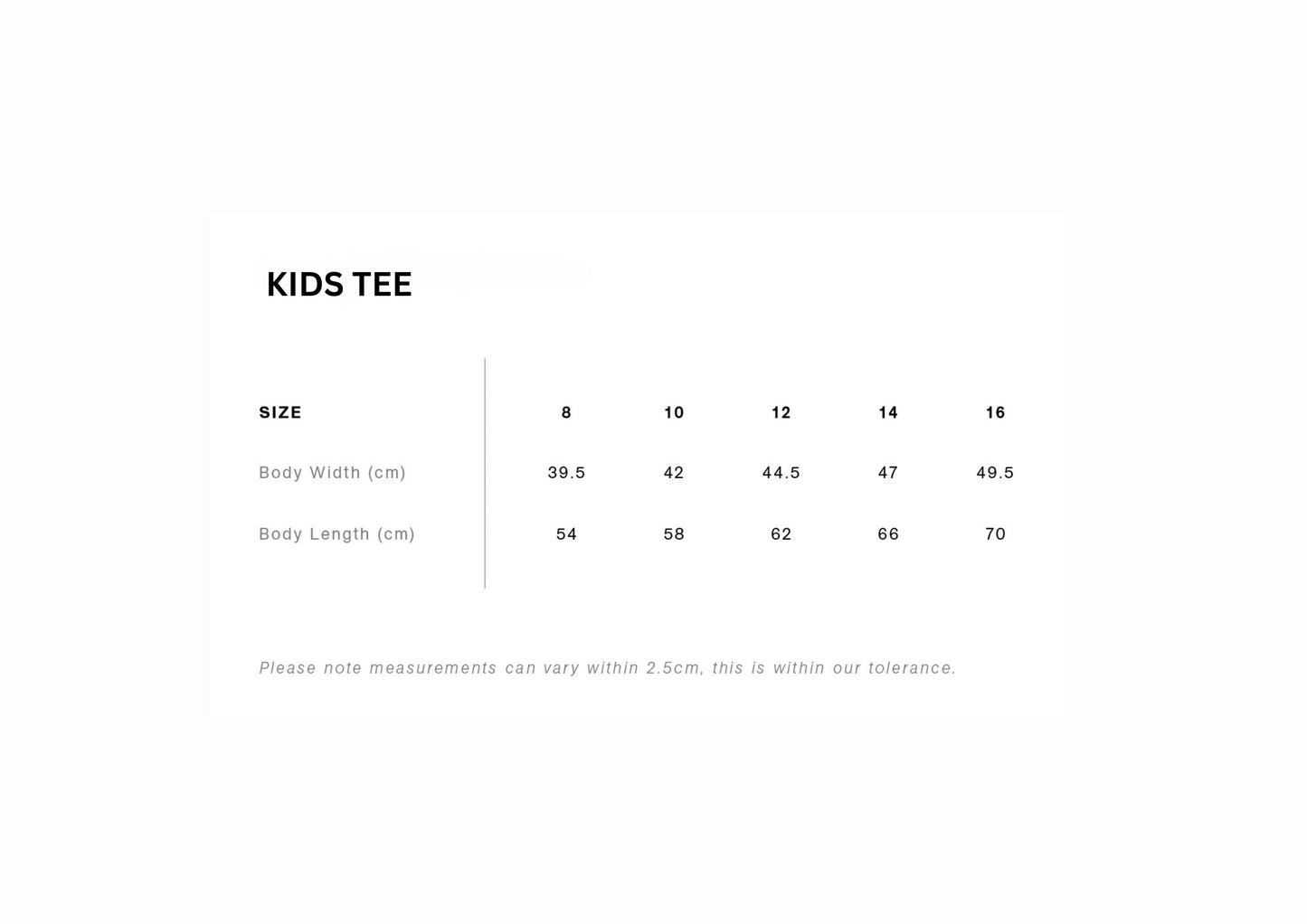 KIDS Classic tees