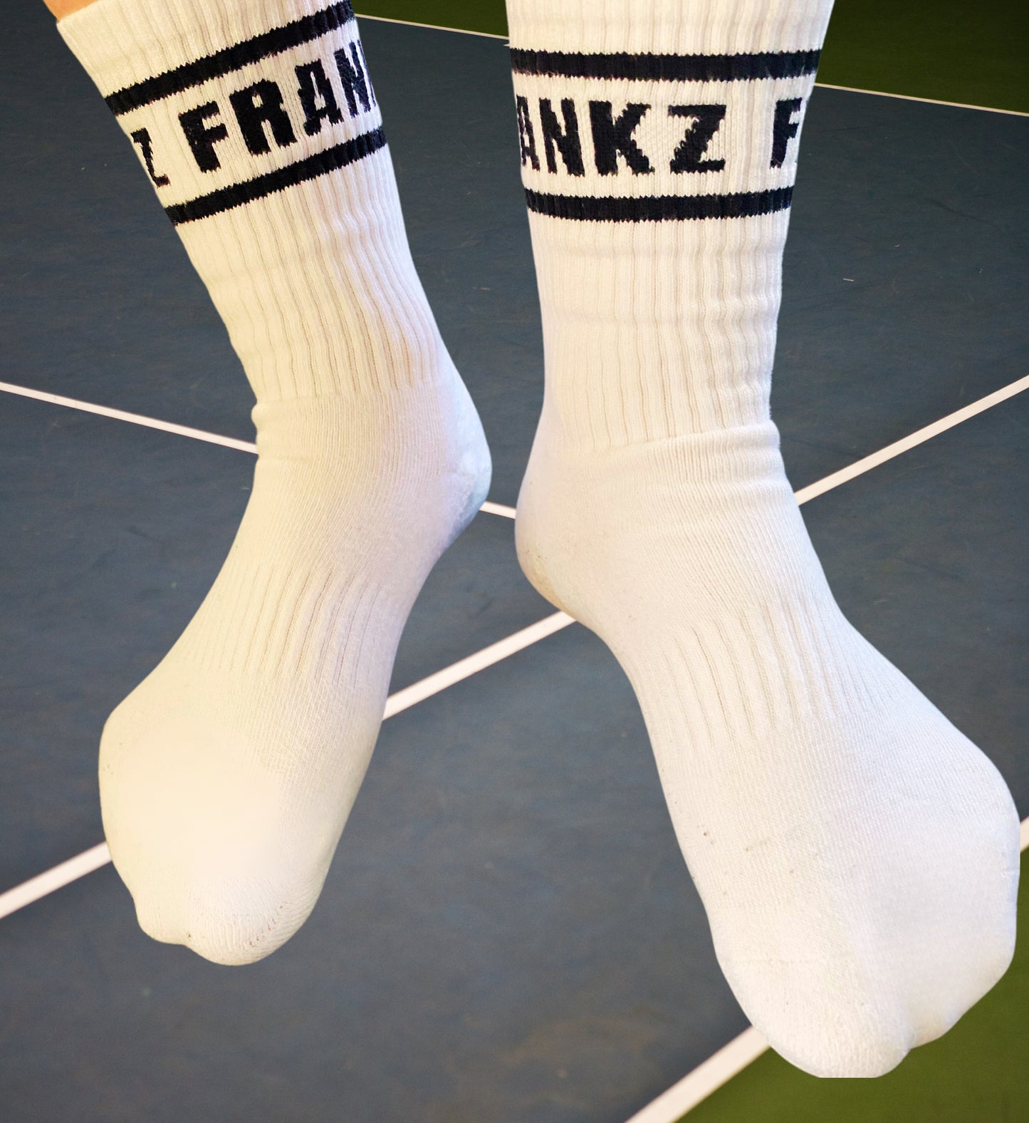 FRANKZ white crew socks