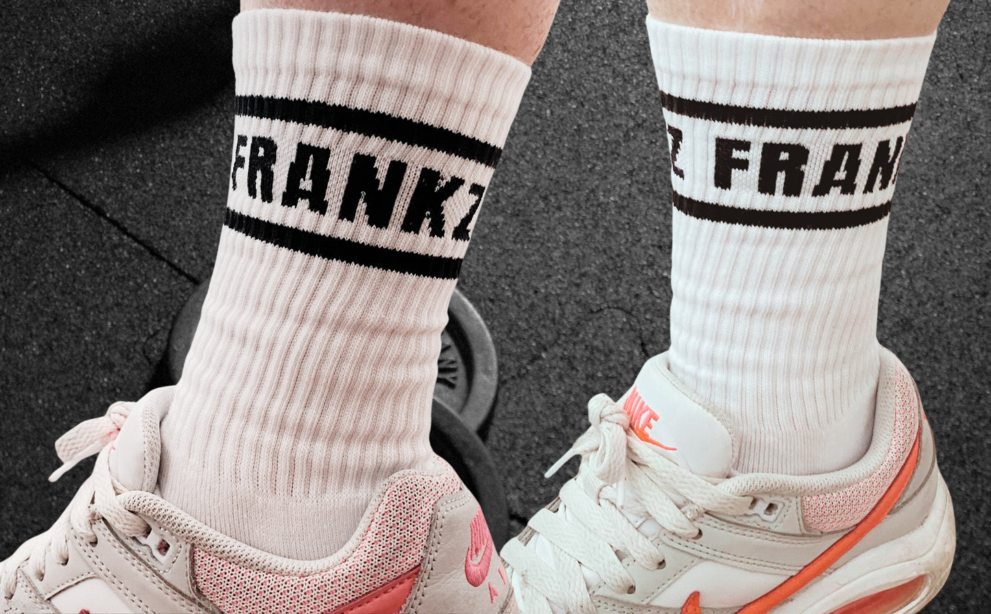 FRANKZ white crew socks