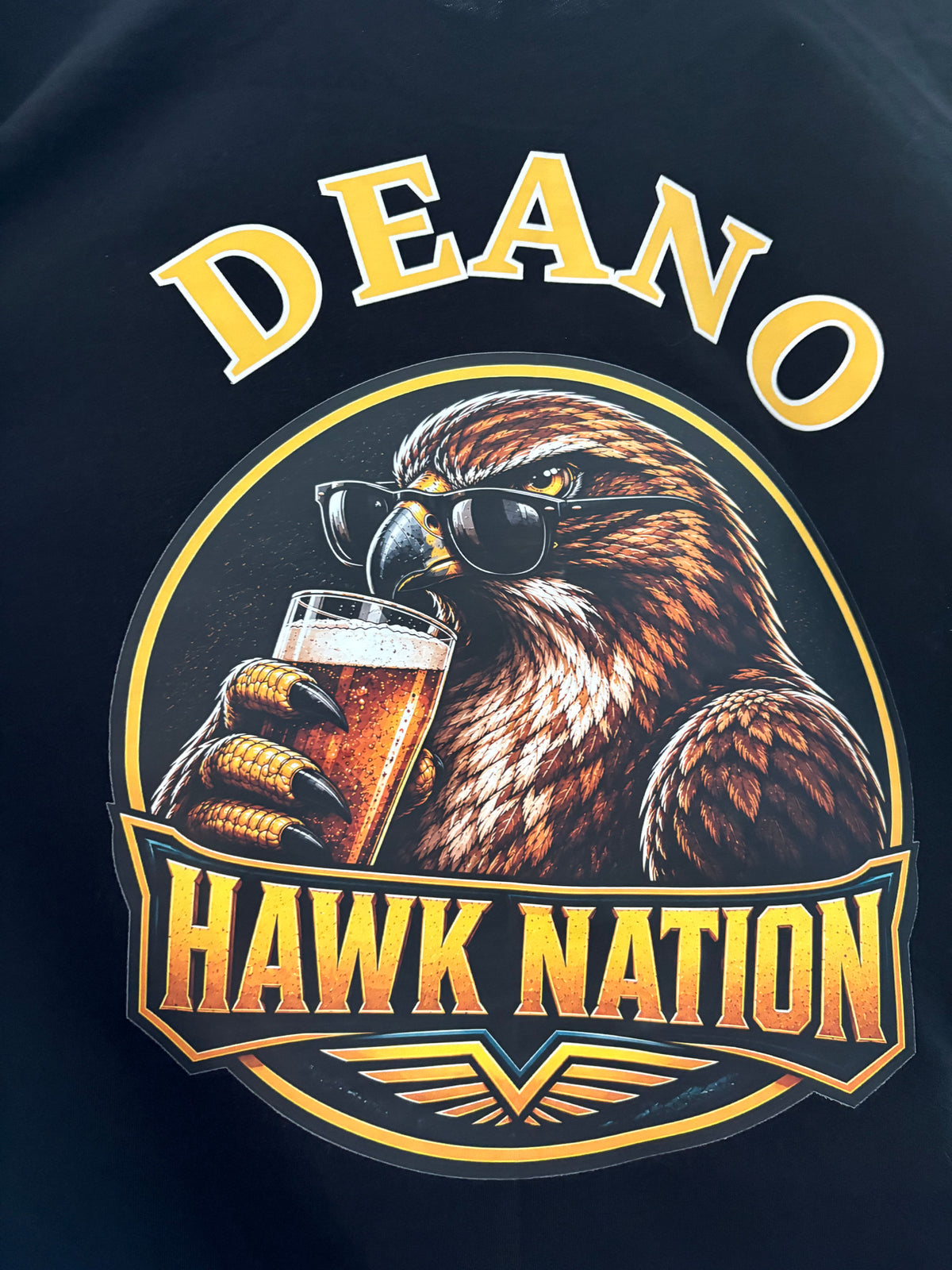 Hawk Nation customised supporter tee