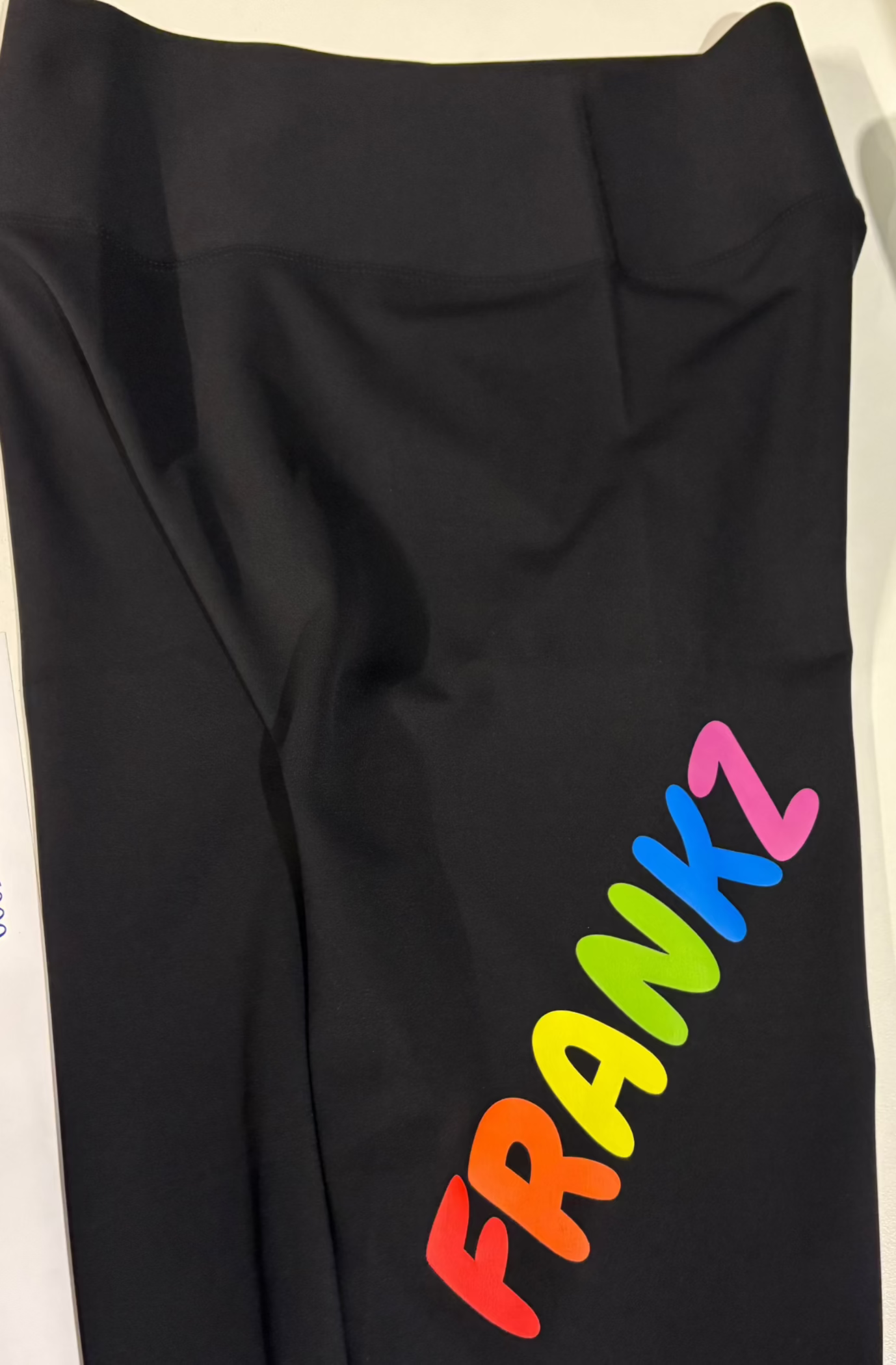 8" Agile Black compression tights