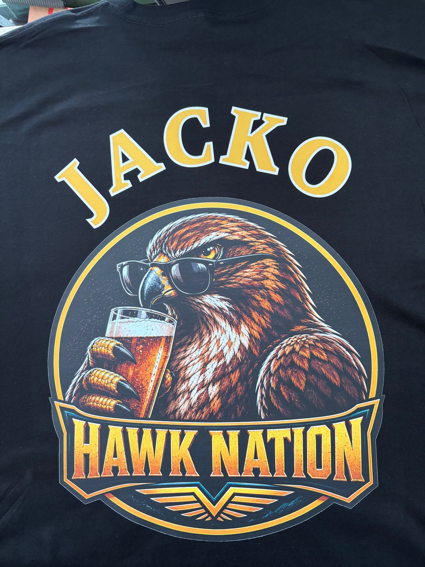 Hawk Nation customised supporter tee