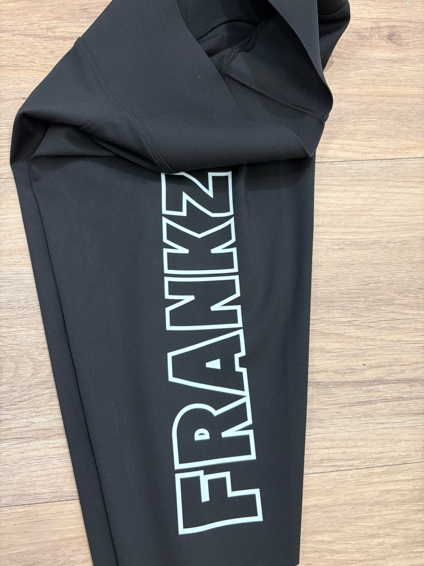 8" Agile Black compression tights