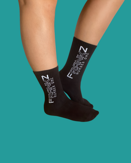 Black Signature Crew Socks