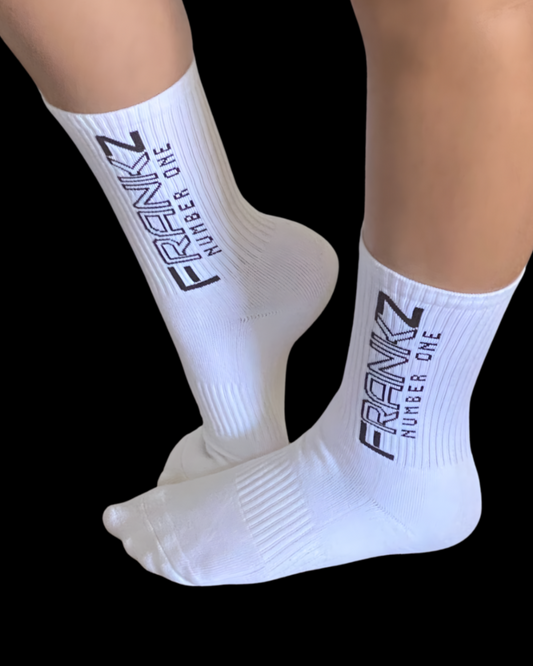 White Signature Crew Socks